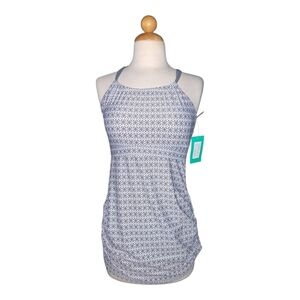 NWT Oceanlilly Maternity Tankini Charcoal Print Small